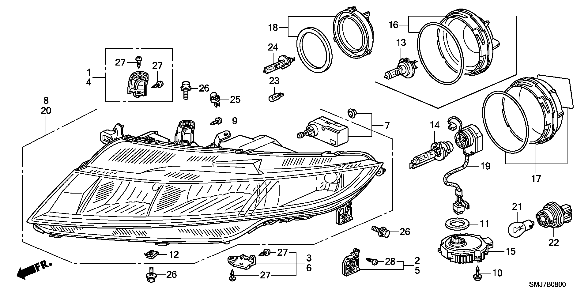 Honda 34901-S6D-G01 - Лампа накаливания, освещение щитка приборов unicars.by