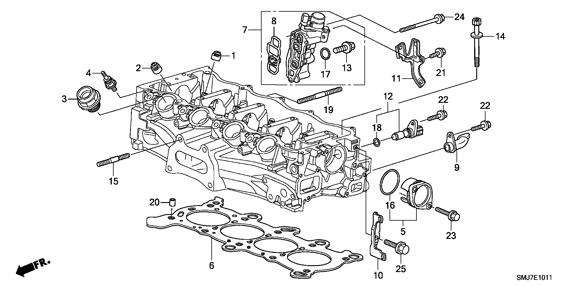 Honda 12211-PZ1-004 - Уплотнительное кольцо, стержень клапана unicars.by