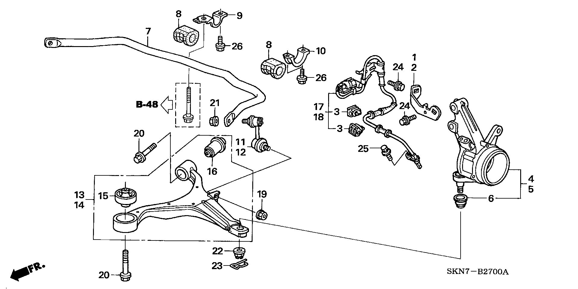 HONDA (DONGFENG) 51321-S5A-003 - Тяга / стойка, стабилизатор unicars.by