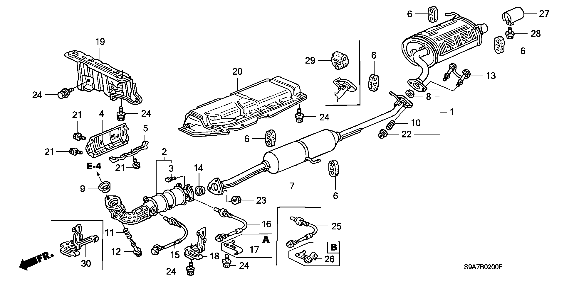 Honda 36532PNBG02 - Лямбда-зонд, датчик кислорода unicars.by