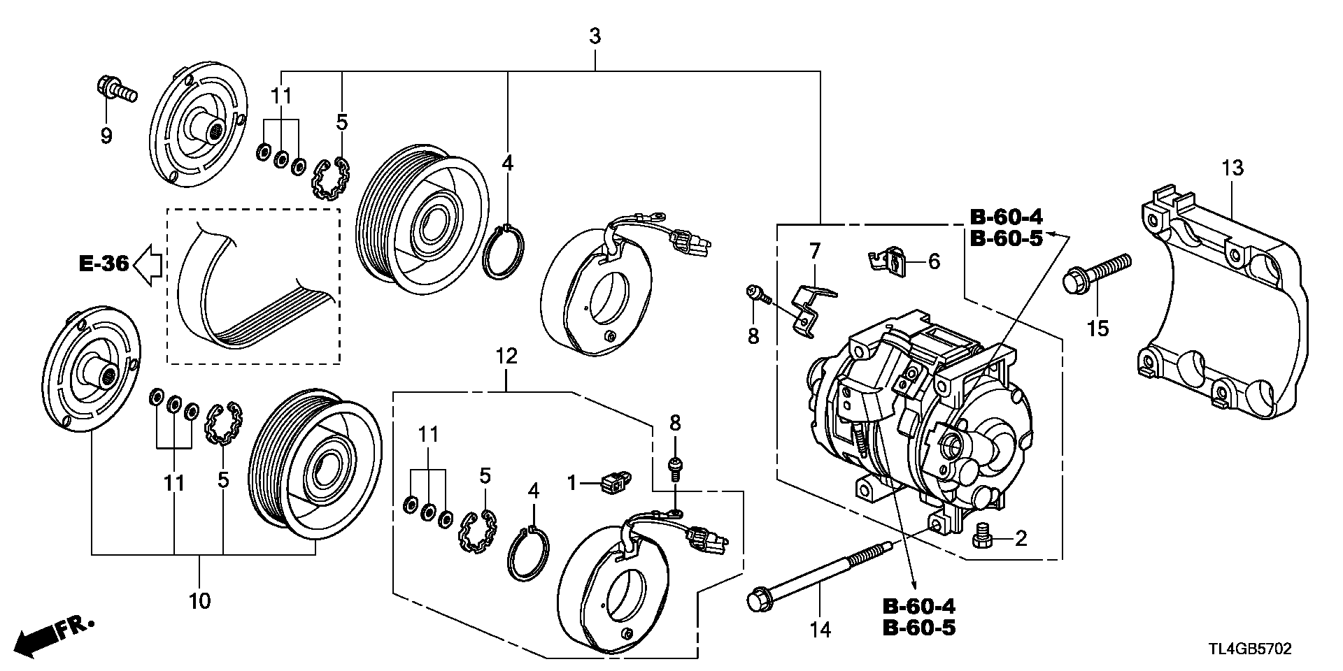 Honda 38810-RL0-G01 - Компрессор кондиционера unicars.by