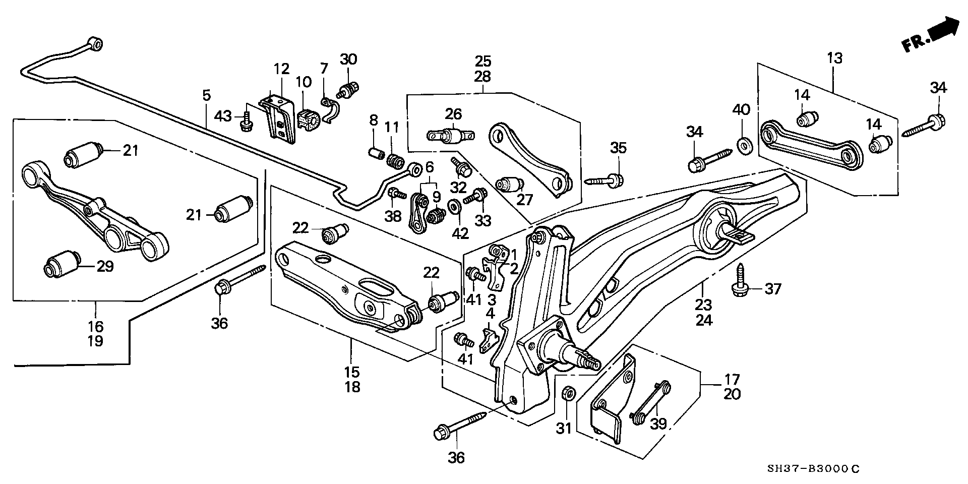 Honda 90110 679 003 - Гайка, выпускной коллектор unicars.by