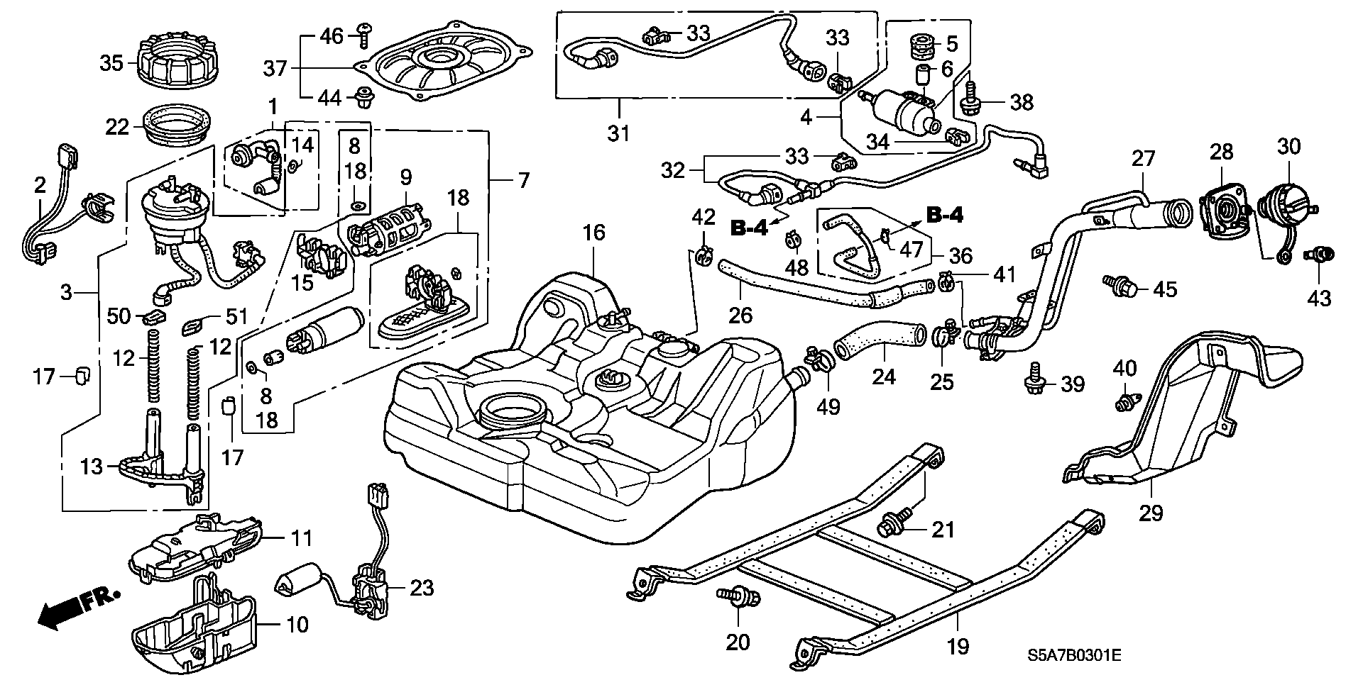 Honda 17040-S5A-930 - Топливный насос unicars.by