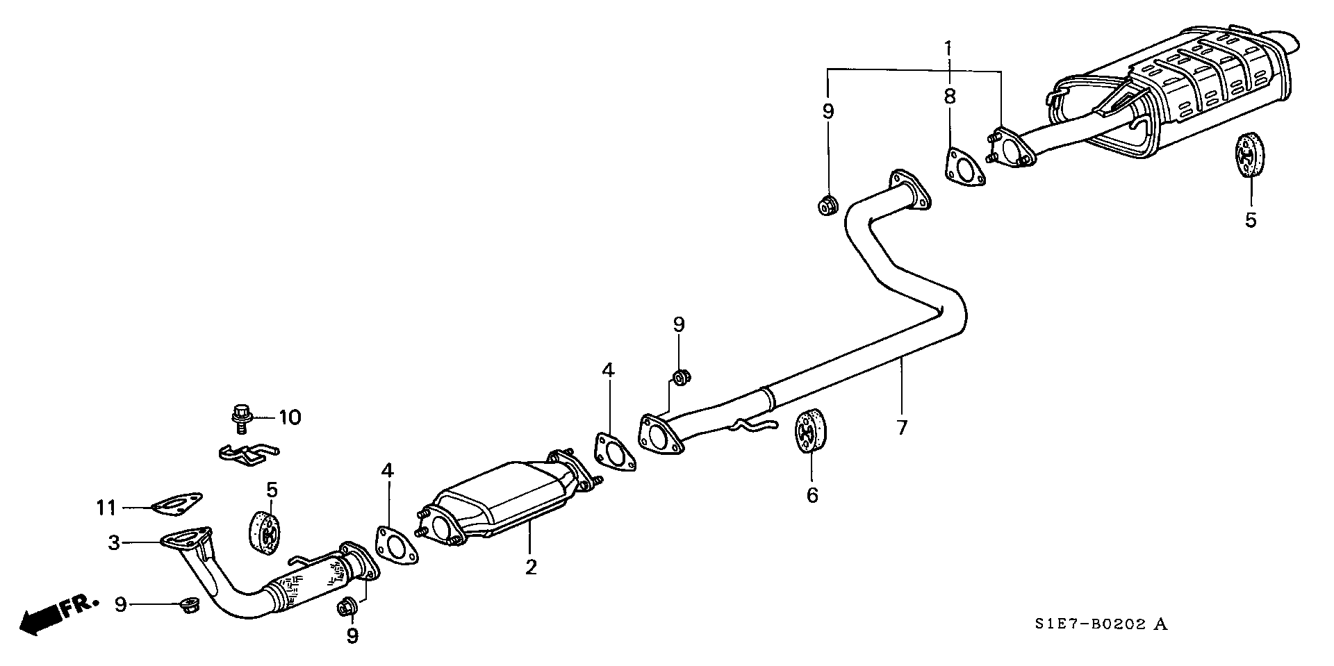 Honda 90212S37G00 - Гайка, выпускной коллектор unicars.by