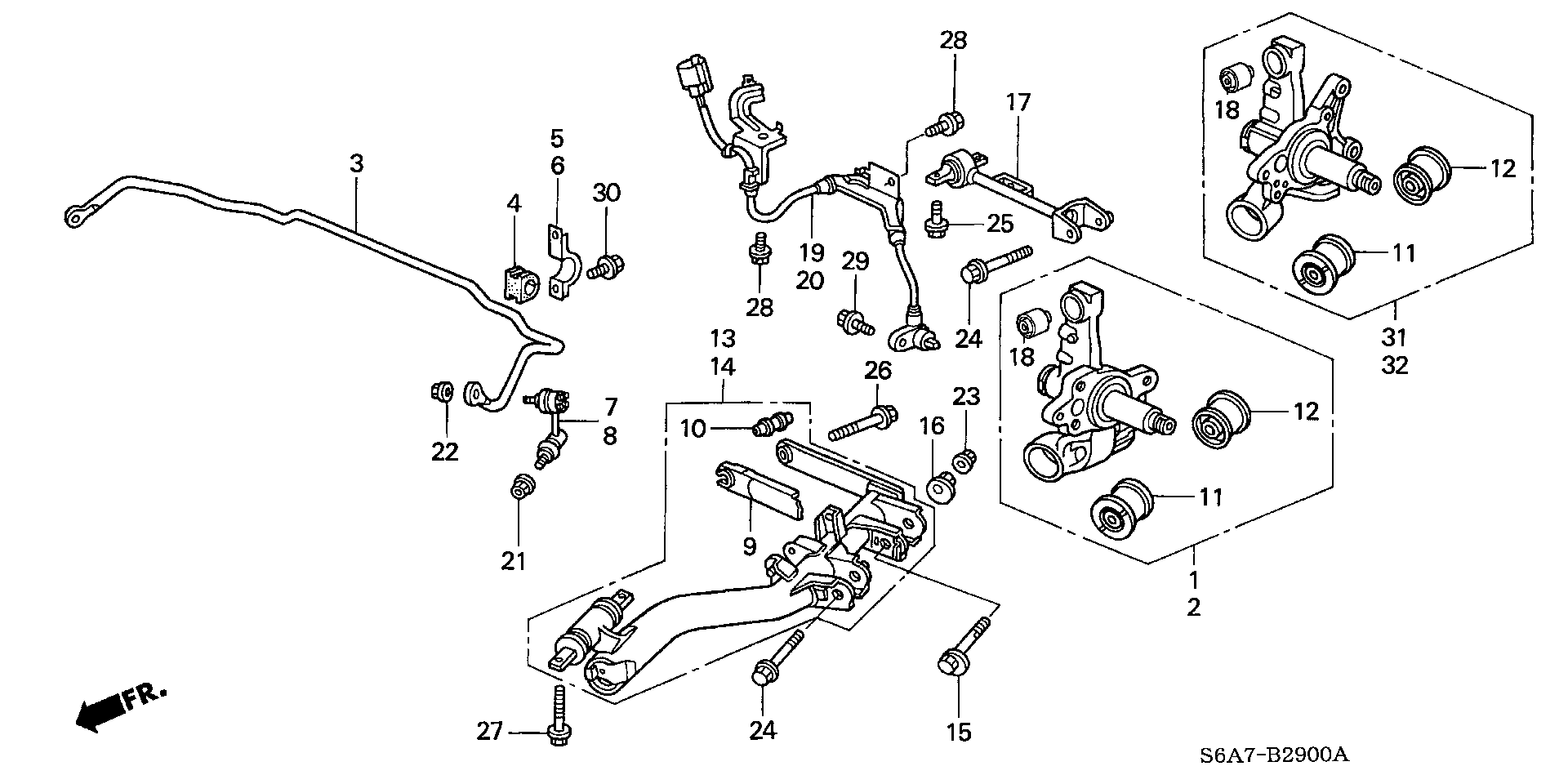 Honda 52320-S5A-013 - Тяга / стойка, стабилизатор unicars.by