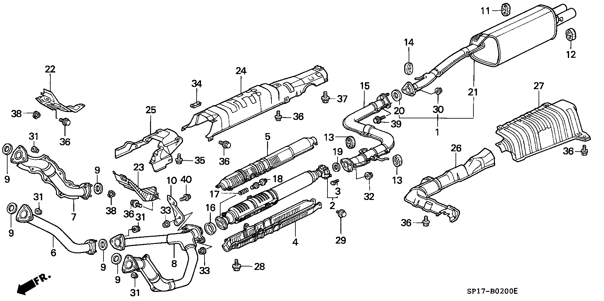 Honda 18303-SP0-003 - Уплотнительное кольцо, труба выхлопного газа unicars.by