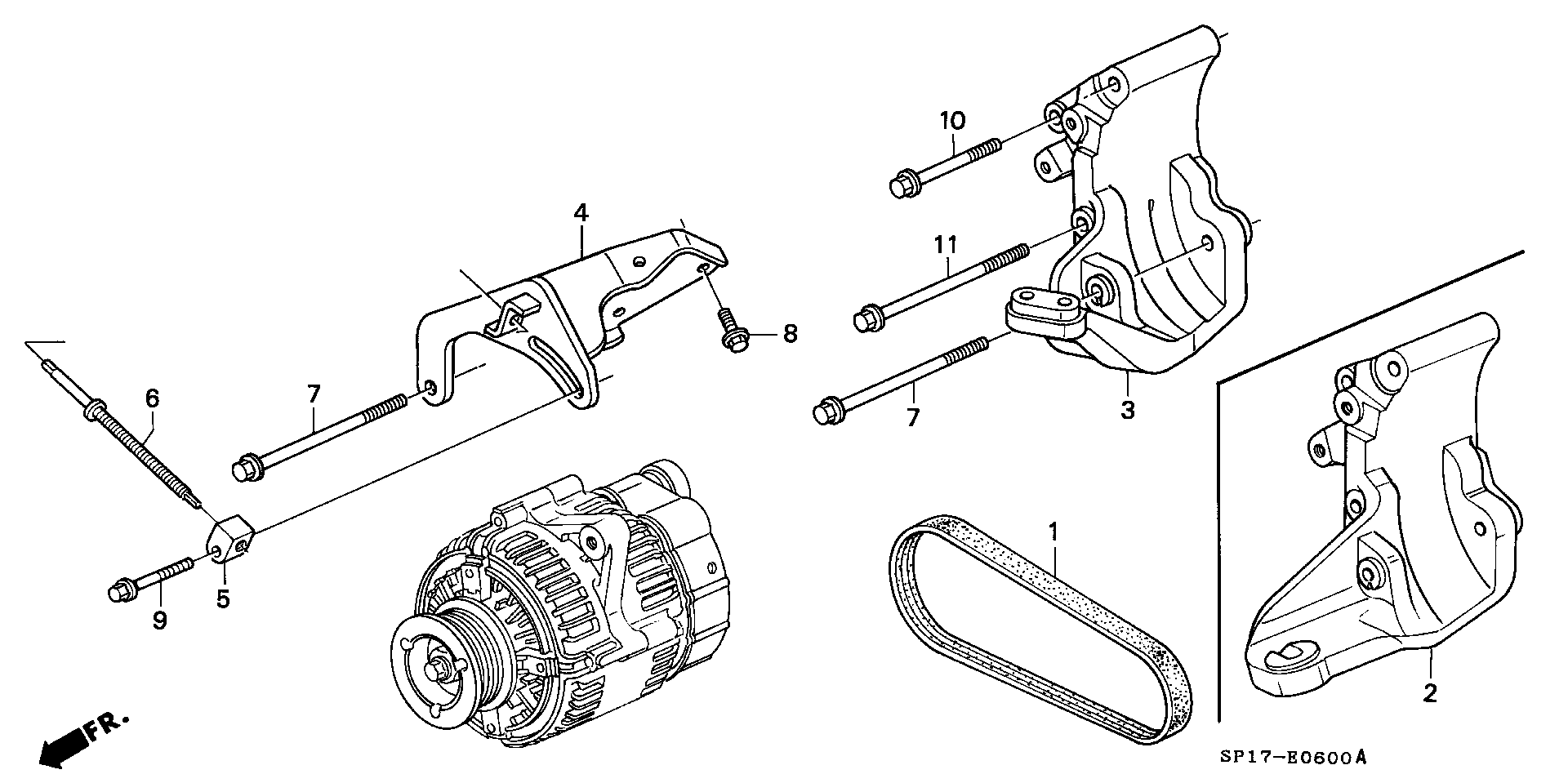 Honda 31110-PY3-003 - Поликлиновой ремень unicars.by