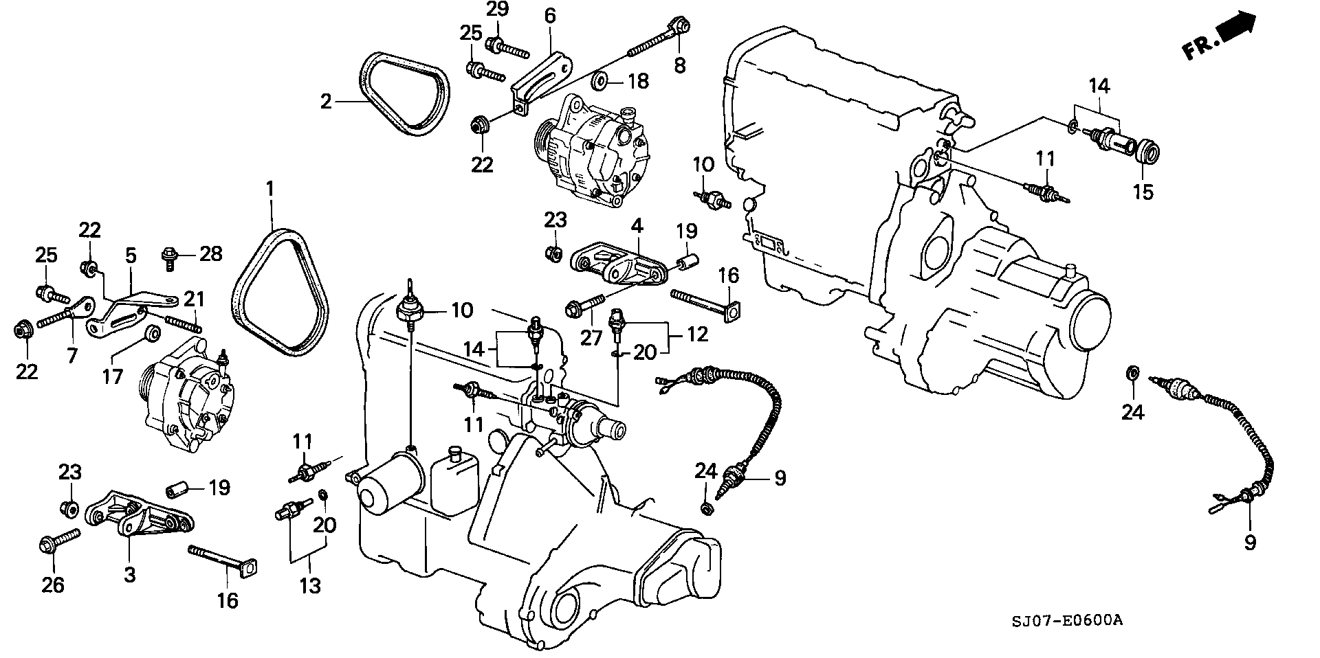 Honda 31110-PH2-003 - Поликлиновой ремень unicars.by