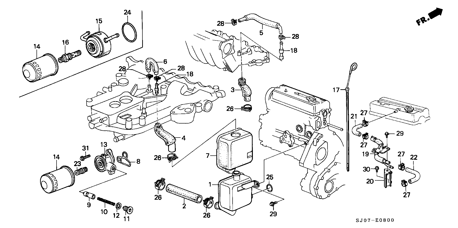 Honda 15400-PH1-004 - Масляный фильтр unicars.by