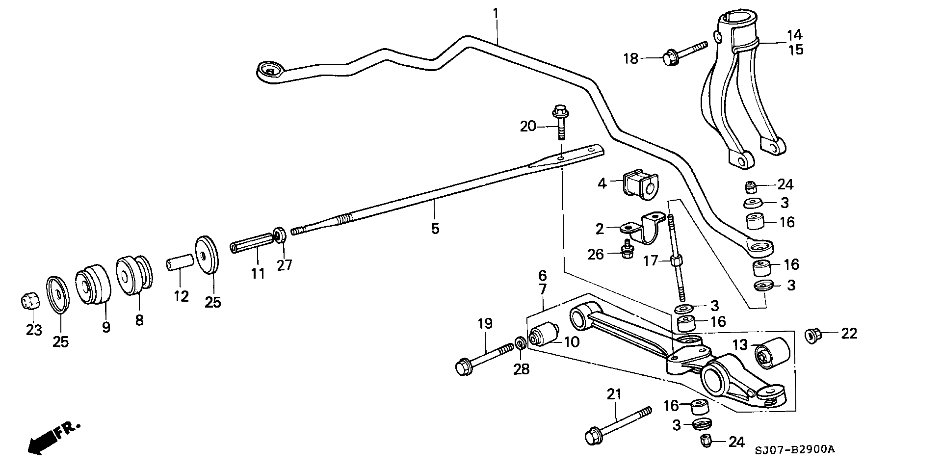 Honda 52316-692-000 - Втулка стабилизатора unicars.by