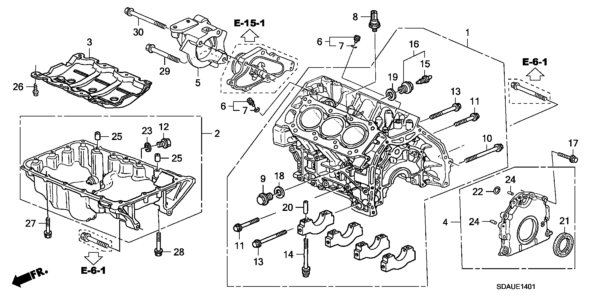 Honda 90009-PY3-000 - Резьбовая пробка, масляный поддон unicars.by