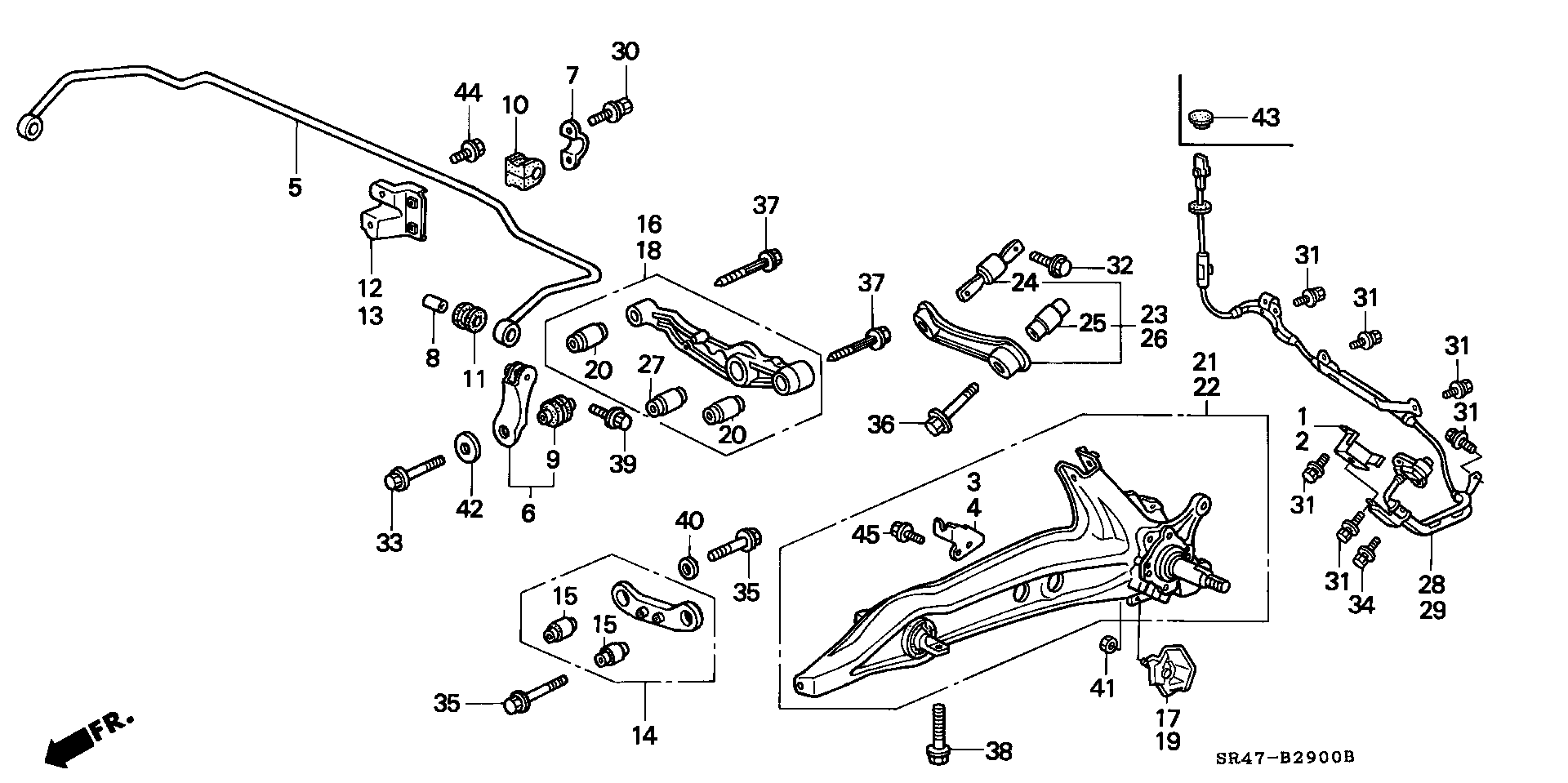 Honda 52371-SR3-C10 - Сайлентблок, рычаг подвески колеса unicars.by