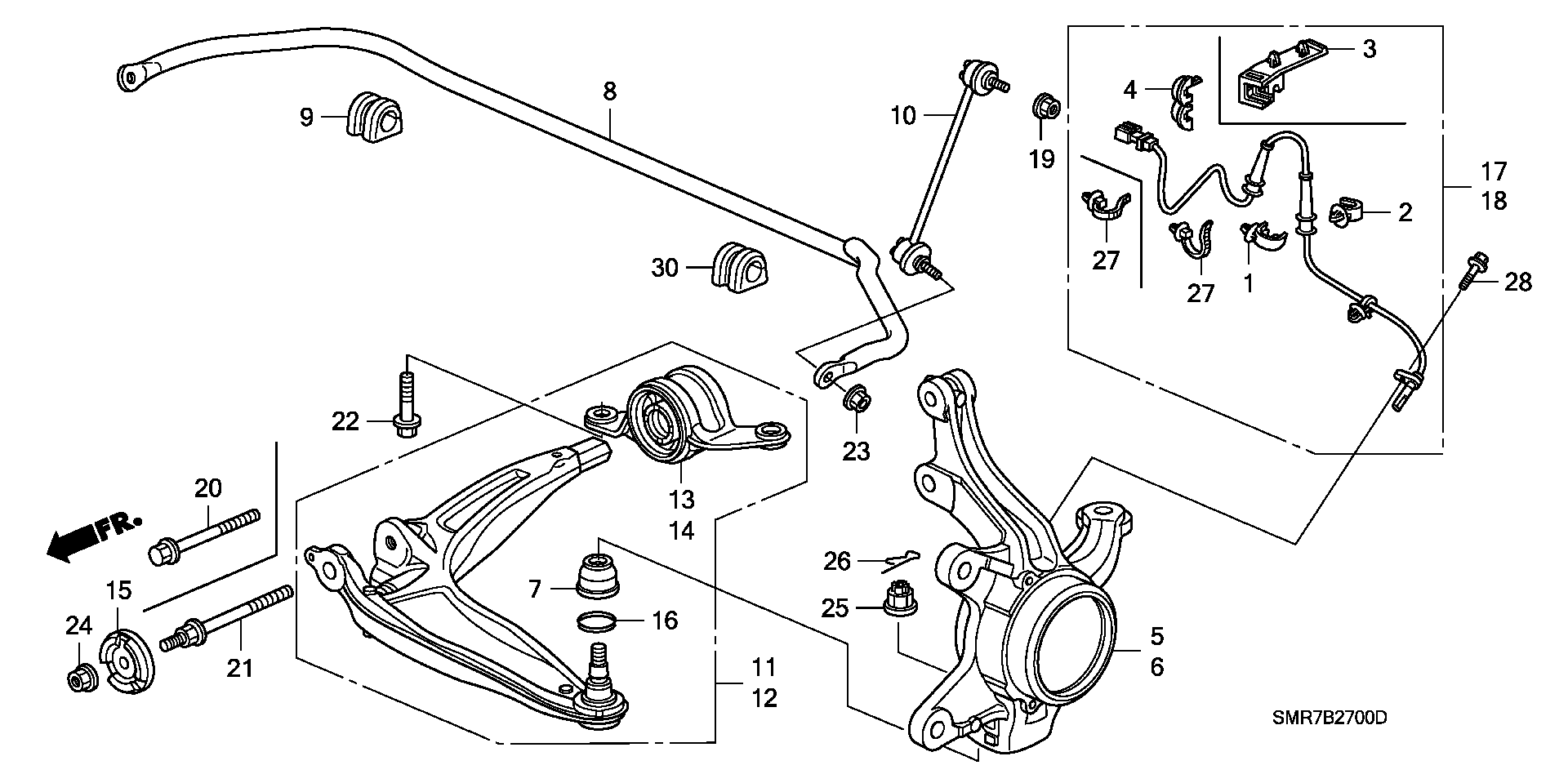 Honda 51396SMTE02 - Сайлентблок, рычаг подвески колеса unicars.by