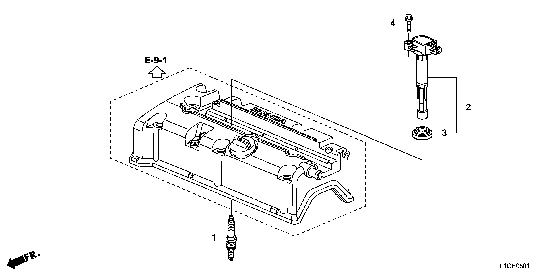 Honda 12290-RL6-G01 - Свеча зажигания unicars.by