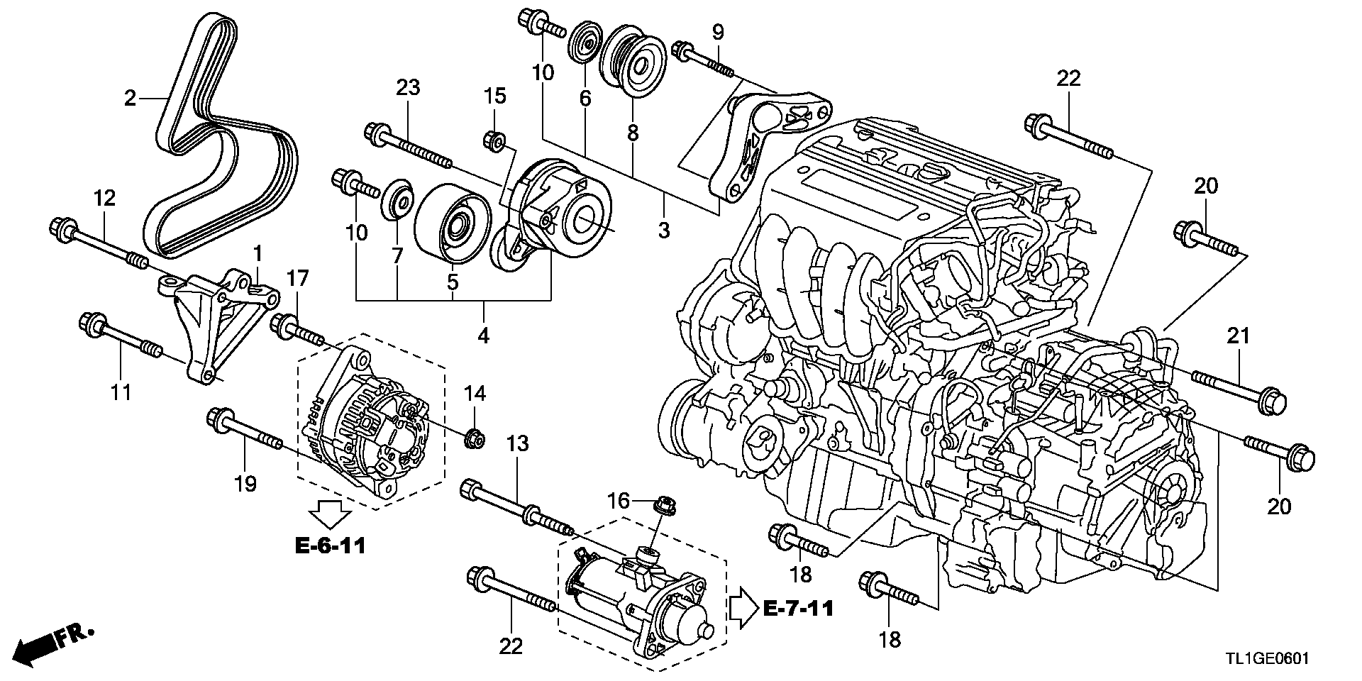 Honda 31110-RL5-A01 - Поликлиновой ремень unicars.by