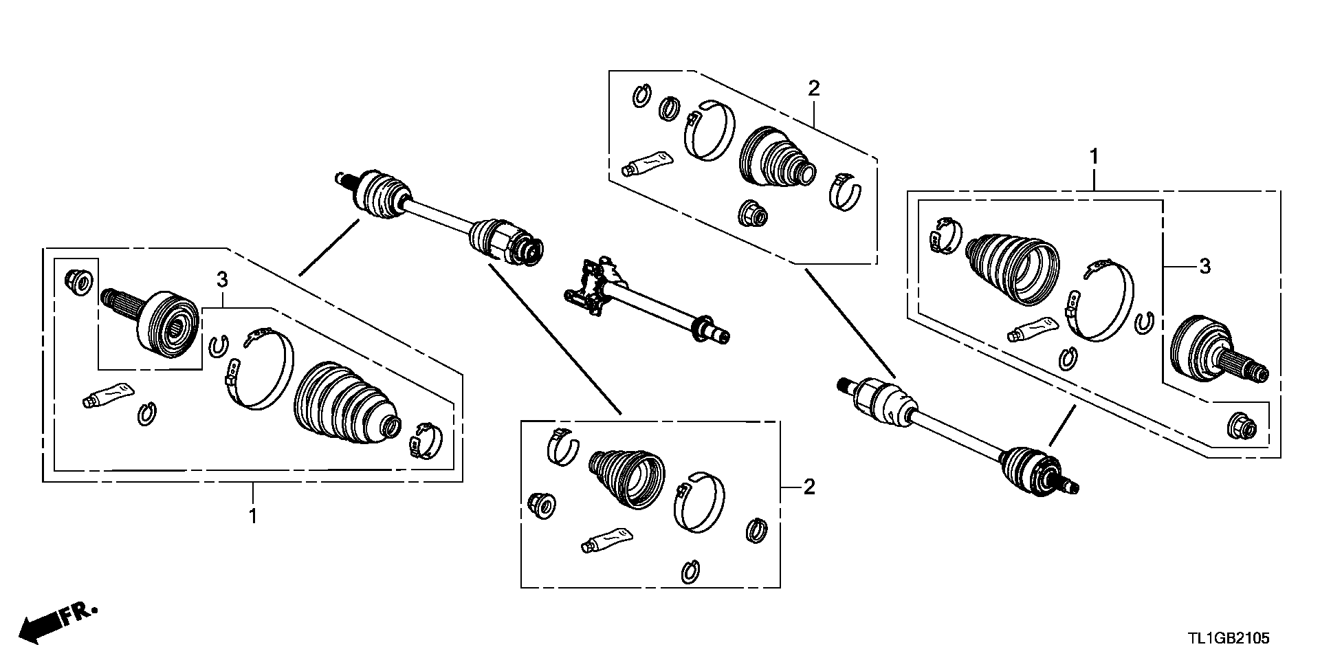 Honda 44017-TA0-A50 - Пыльник, приводной вал unicars.by