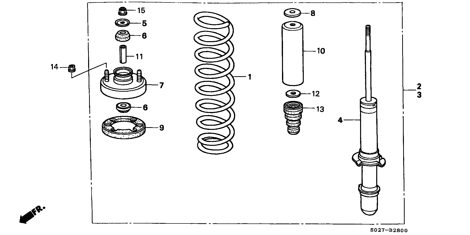 Honda 51686-SR0-003 - Опора стойки амортизатора, подушка unicars.by