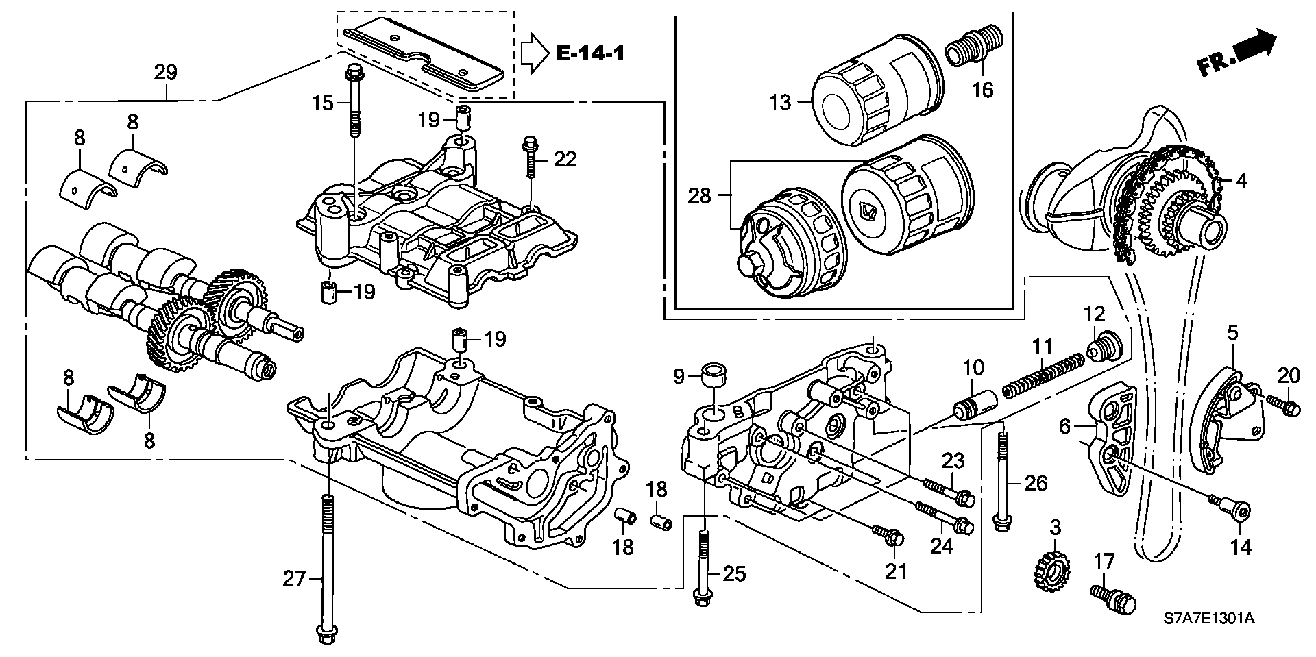 Honda 15400-PLC-003 - Масляный фильтр unicars.by