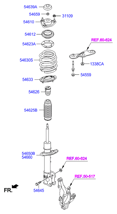 KIA 54626-2W000 - Отбойник, демпфер амортизатора unicars.by