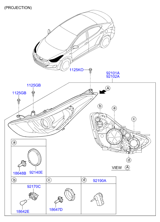 Hyundai 18647-65009S - Bulb unicars.by