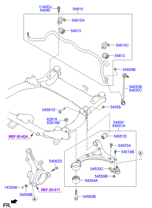 KIA 54830-2T000 - Тяга / стойка, стабилизатор unicars.by