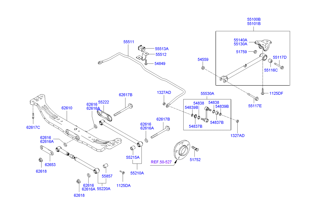 Hyundai 55210-2D000 - Рычаг подвески колеса unicars.by