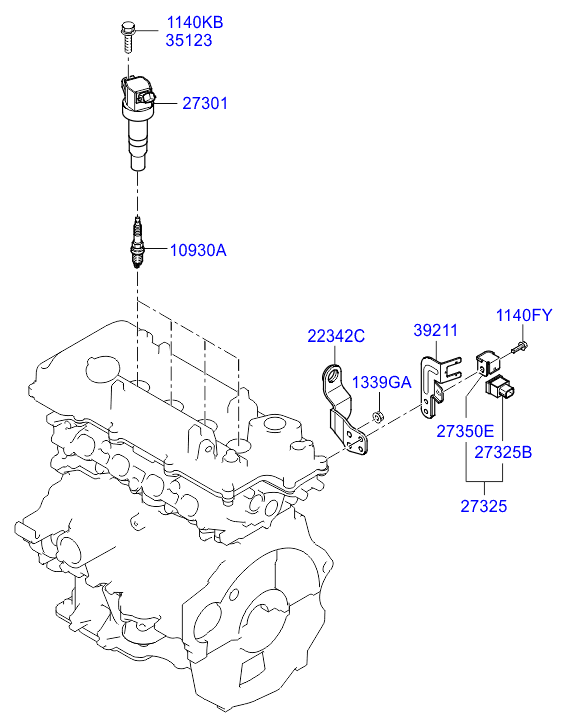 KIA 18846 08060 - Свеча зажигания unicars.by