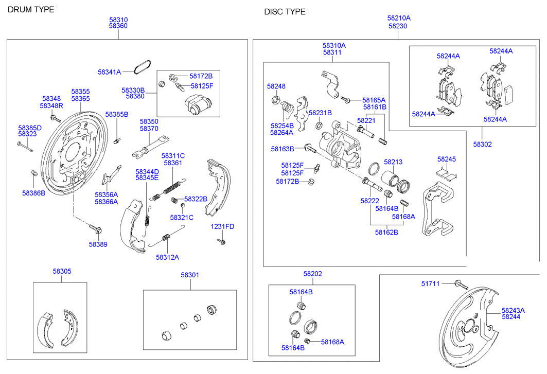 Hyundai 583102DA30 - Тормозной суппорт unicars.by