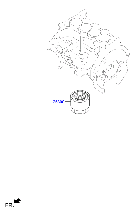 Hyundai 26300-35504 - Масляный фильтр unicars.by