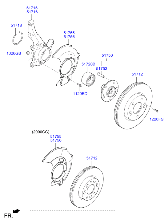 Hyundai 51712M0500 - Тормозной диск unicars.by