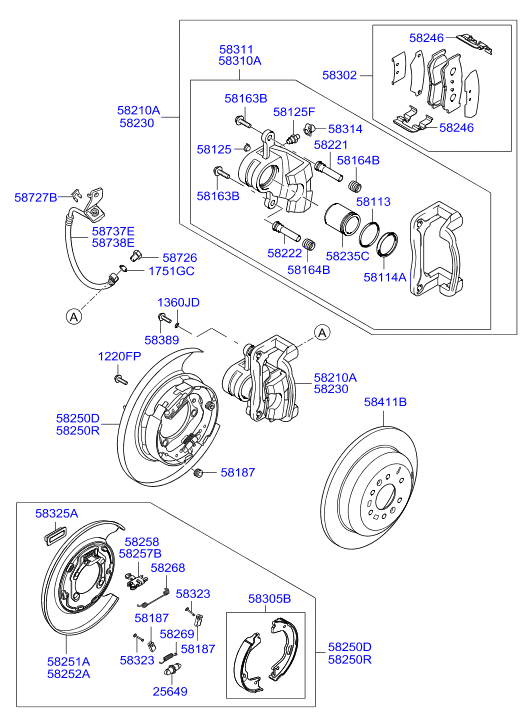 Hyundai 587372B010 - Тормозной шланг unicars.by