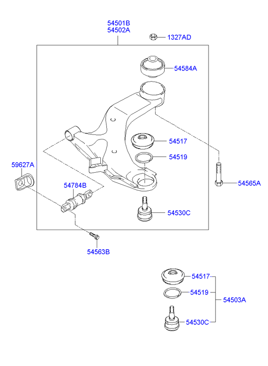 Buessing 545002D000 - Рычаг подвески колеса unicars.by