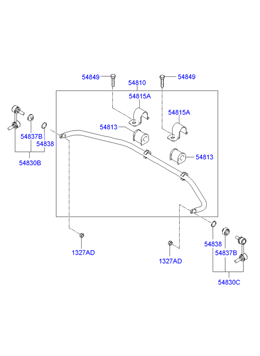 Mitsubishi 5483017010 - Тяга / стойка, стабилизатор unicars.by