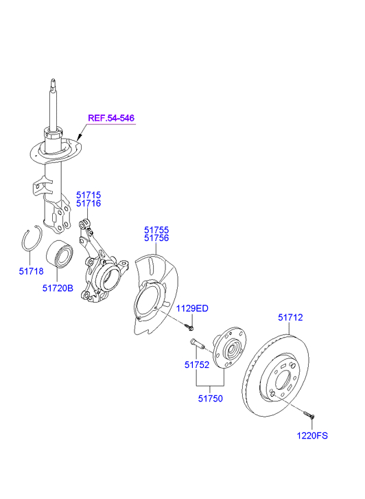 KIA 517122Y000 - Тормозной диск unicars.by