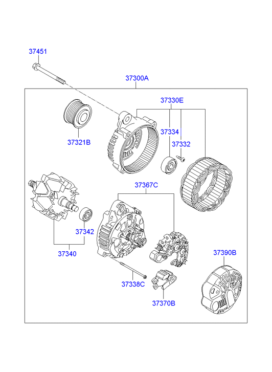 KIA 3730025600 - Генератор unicars.by