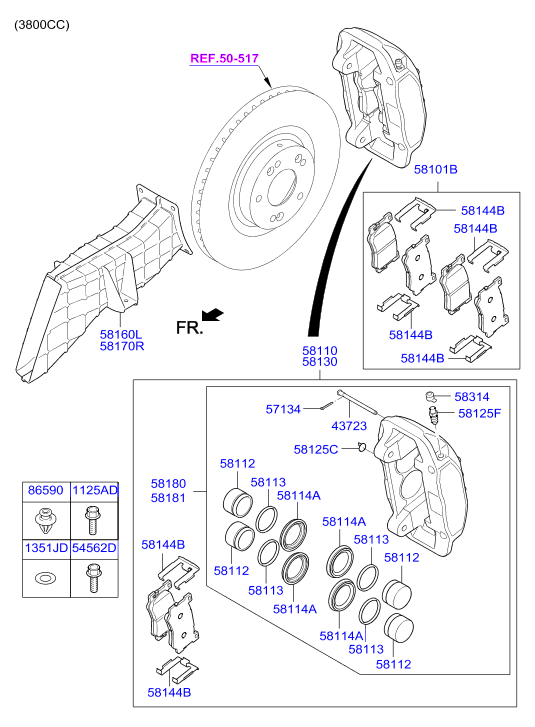 Buessing 58101-B1A10 - Тормозные колодки, дисковые, комплект unicars.by