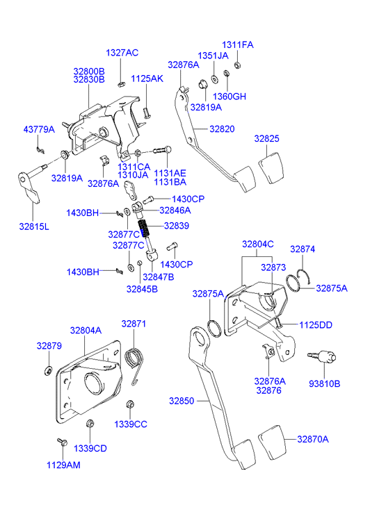 Hyundai 1129008161 - Болт, система выпуска unicars.by