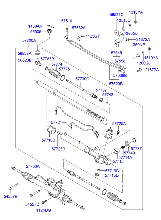 KIA 56820-47500 - Наконечник рулевой тяги, шарнир unicars.by