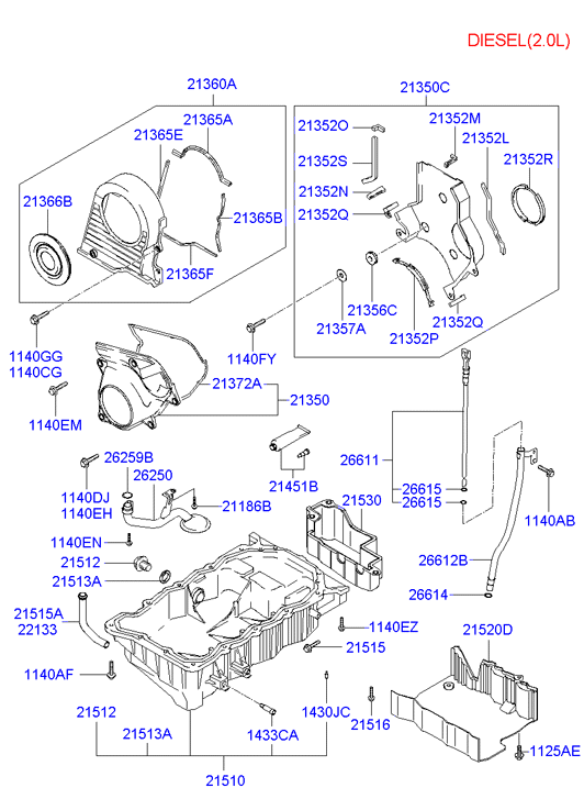 KIA 21512 23000 - Резьбовая пробка, масляный поддон unicars.by