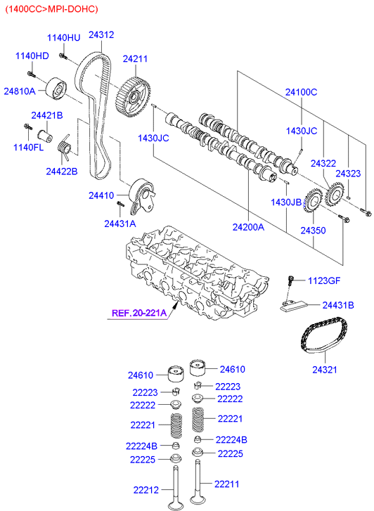 Hyundai (BEIJING) 24312-26050 - Зубчатый ремень ГРМ unicars.by