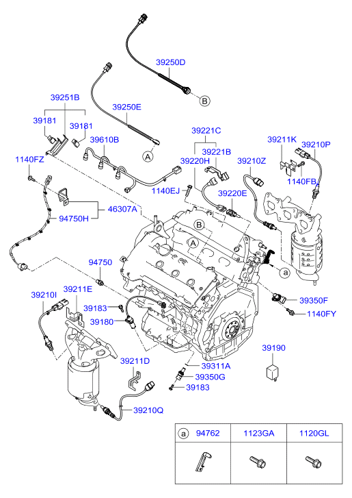 KIA 392103E220 - Лямбда-зонд, датчик кислорода unicars.by