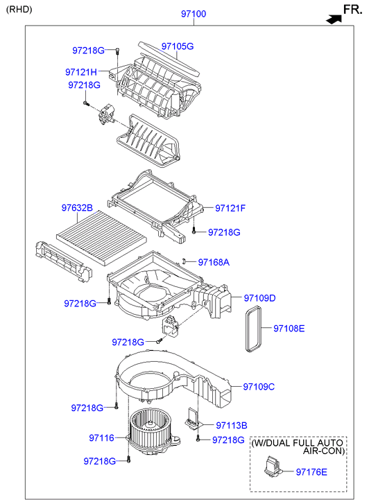 Hyundai 97133-2B005 - Фильтр воздуха в салоне unicars.by