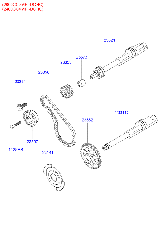 Buessing 23356-38-010 - Комплект зубчатого ремня ГРМ unicars.by