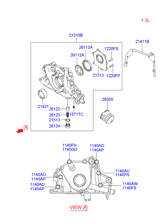 Hyundai 26310-27100 - Масляный фильтр unicars.by