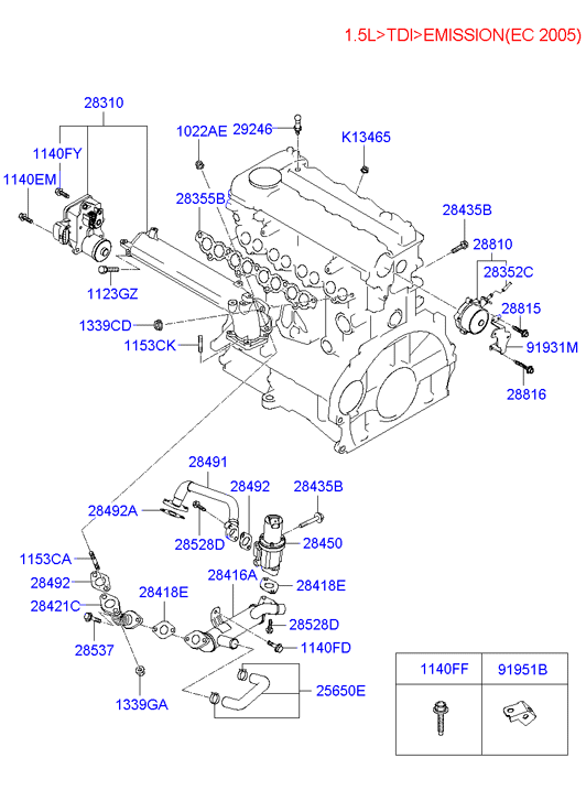 Hyundai 28410-27250 - Клапан возврата ОГ unicars.by