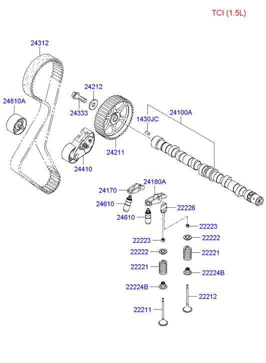 Hyundai (BEIJING) 24312-23002 - Зубчатый ремень ГРМ unicars.by