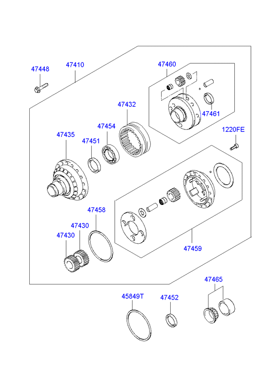 KIA 4745139000 - Уплотняющее кольцо, дифференциал unicars.by