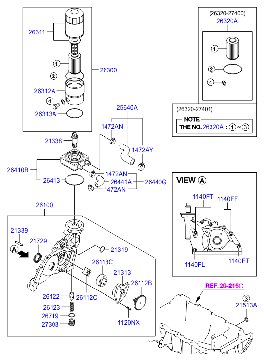 Hyundai 2631227001 - Масляный фильтр unicars.by