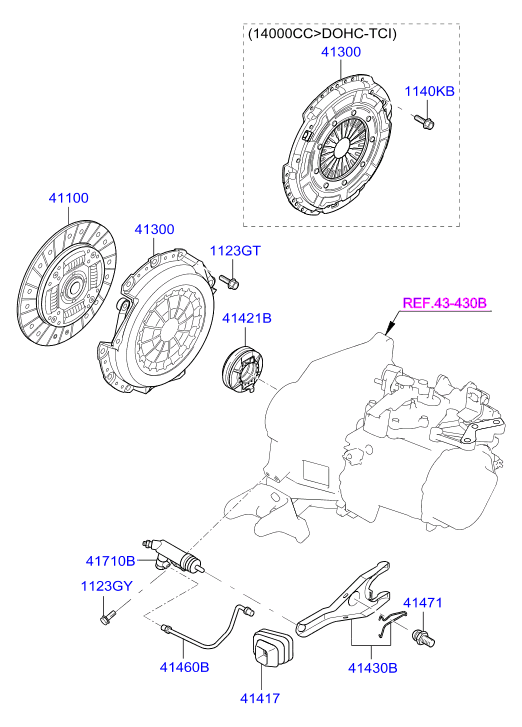 Hyundai (BEIJING) 4110023136 - Диск сцепления, фрикцион unicars.by