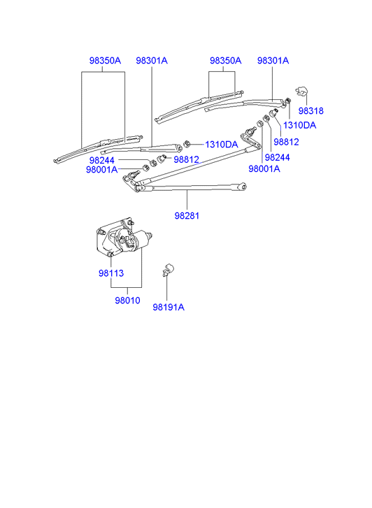 Hyundai HR806912 - Щетка стеклоочистителя unicars.by